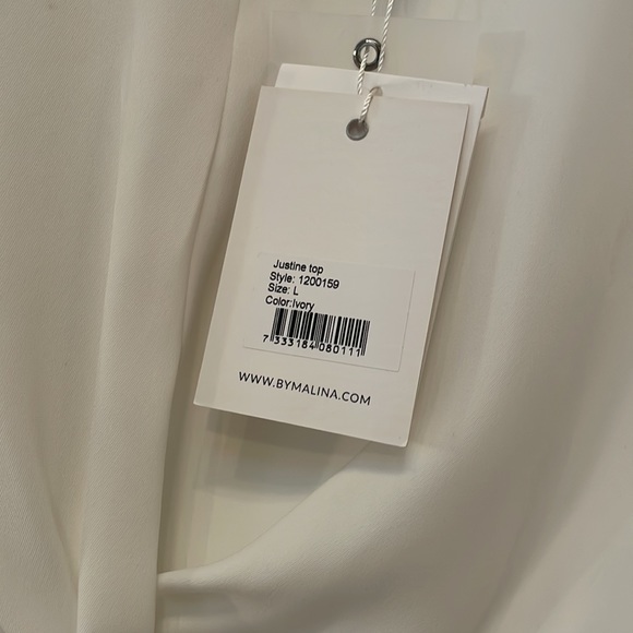 By Malina Bridal Justine Crop Top L, twist top, short sleeve - Picture 5 of 8